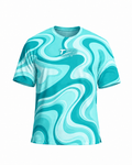 T22 LAB Teal Marble Activewear T-Shirt