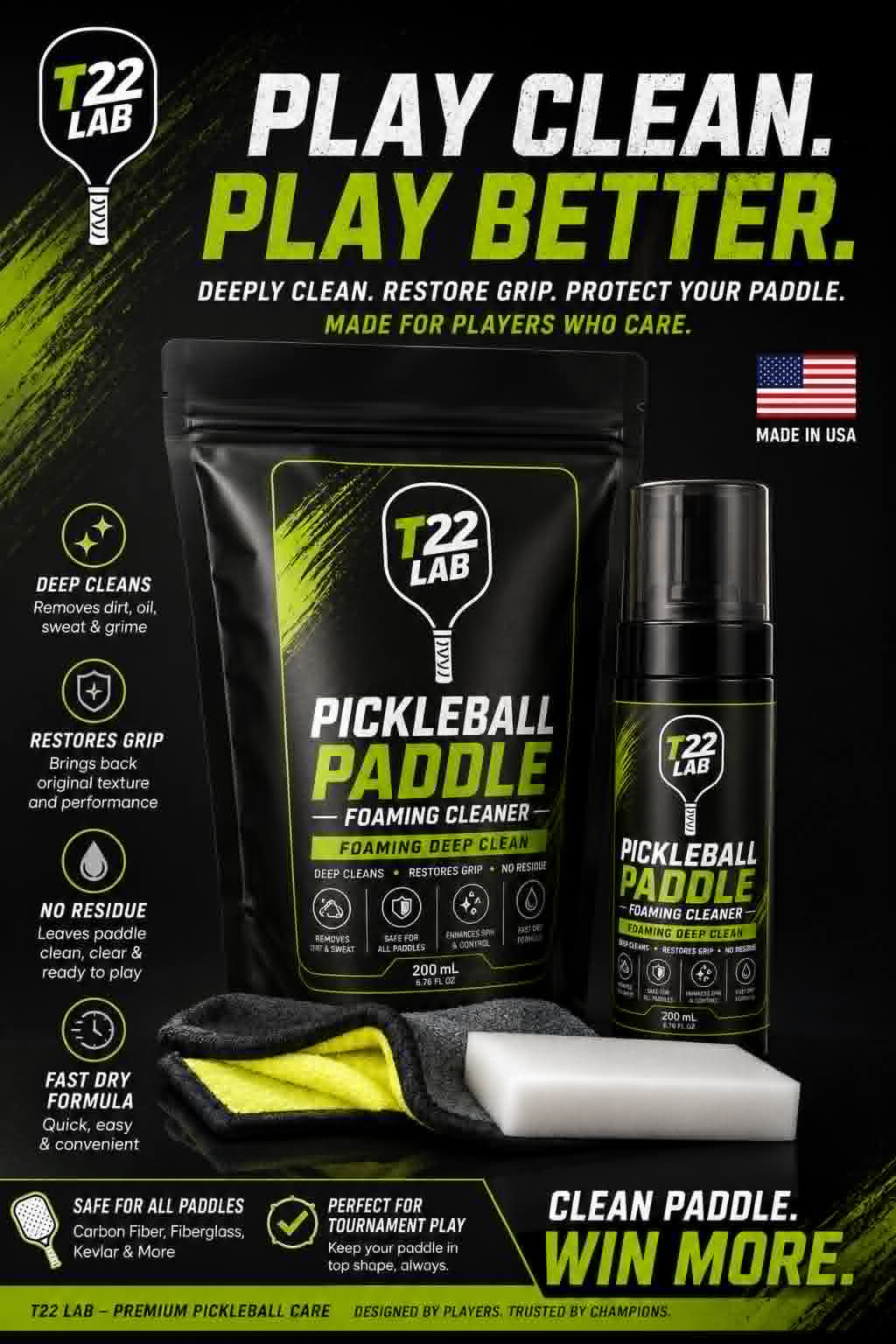 PICKLEBALL CLEANING FOAM